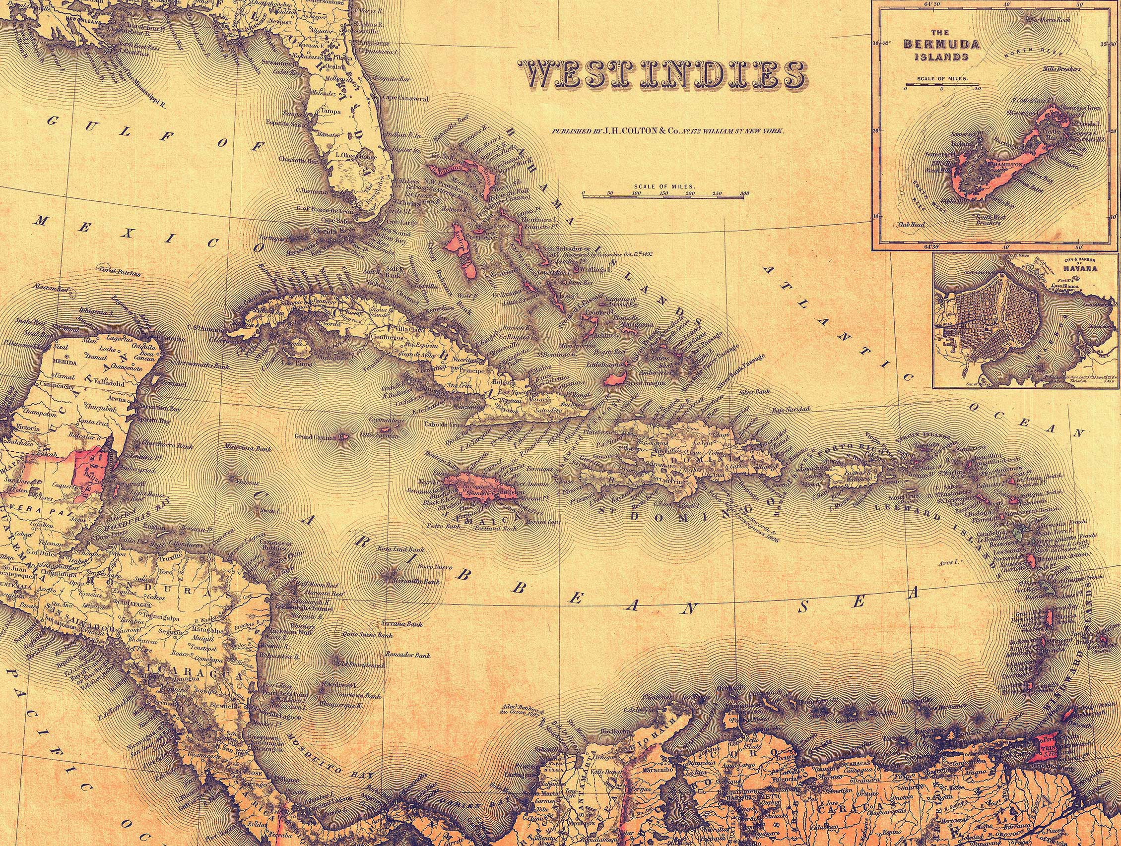 Mapa Karibik